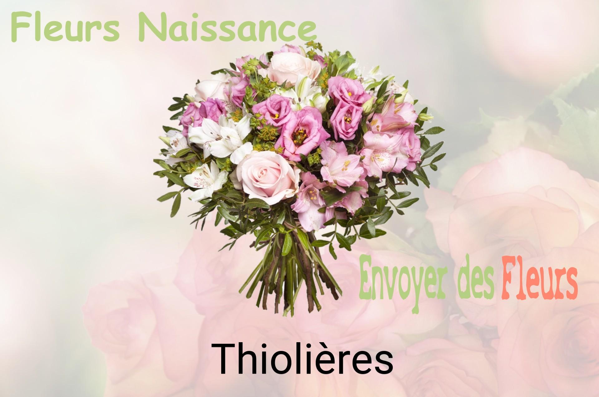 Bouquet de fleurs de naissance livré à Thiolières